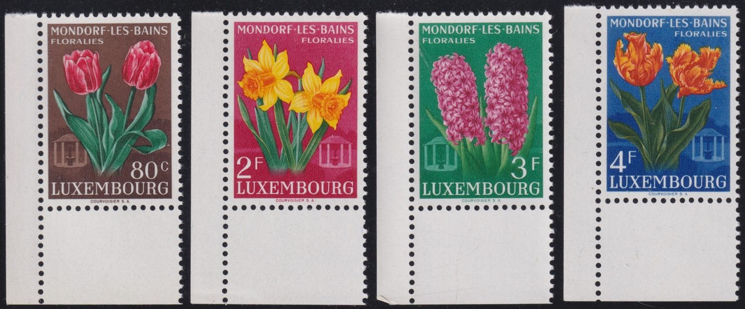 Luxembourg 1955 Mondorf-Les-Baines Flower Show Set