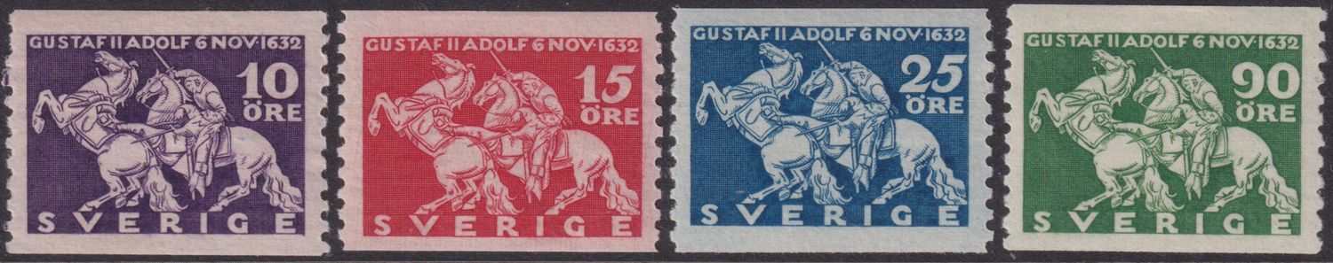 Sweden 1932 Death Tercentenary of Gustavus Adolphus Set