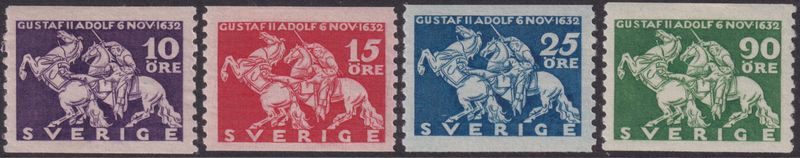 Sweden 1932 Death Tercentenary of Gustavus Adolphus Set