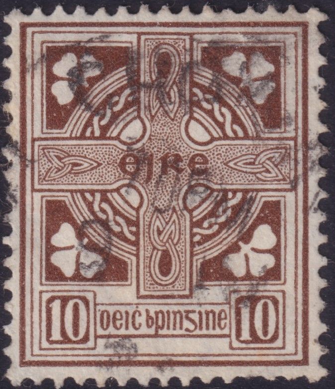 Ireland 1923 10d Brown Celtic Cross