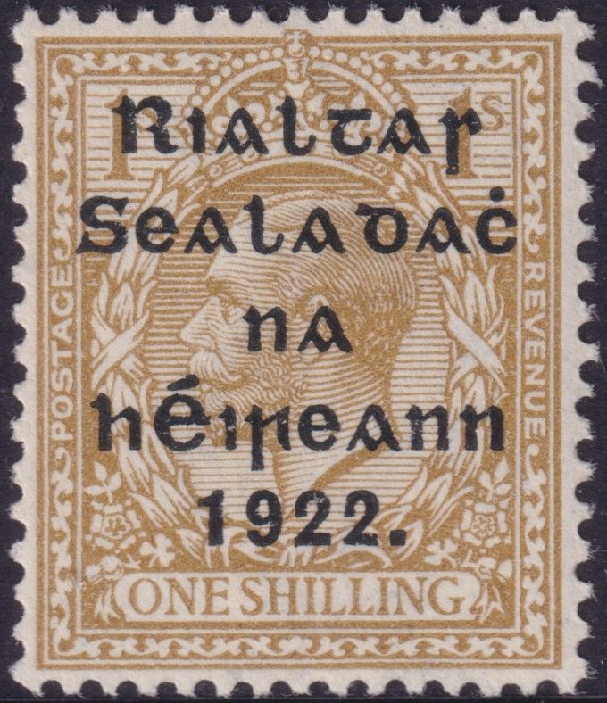 Ireland 1922 1/- Bistre-Brown
