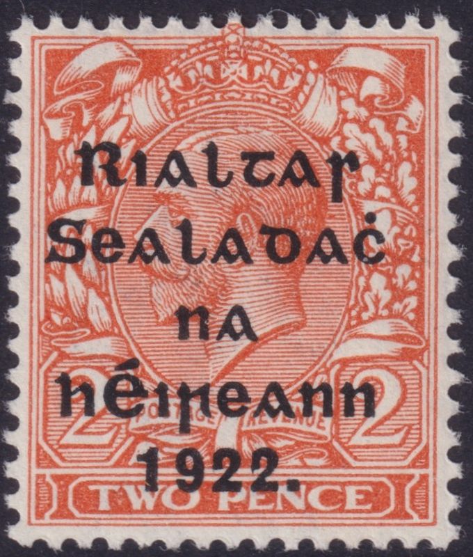 Ireland 1922 2d Orange Die II