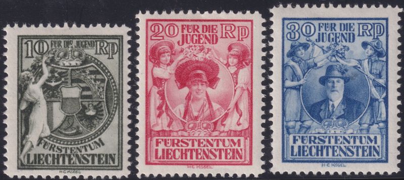 Liechtenstein 1932 Youth Charities Set