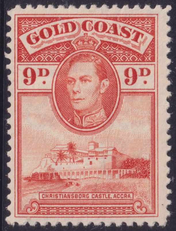 Gold Coast 1938 9d Orange Perf 12