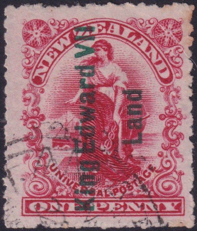 New Zealand 1908 1d Rose-Carmine King Edward VII Land Overprint