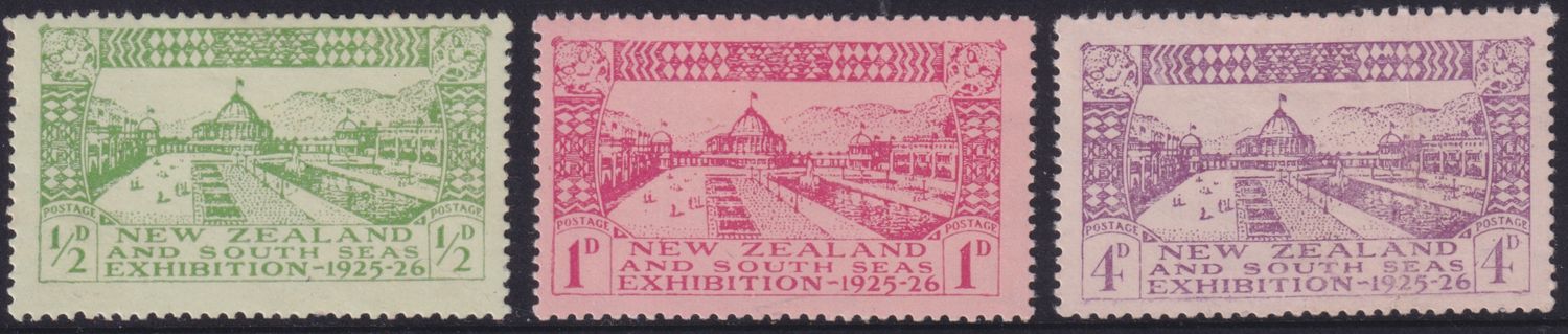 New Zealand 1925 Dunedin Exhibition Set