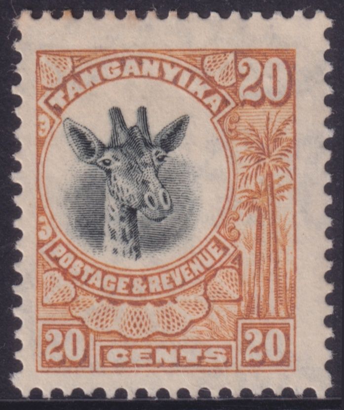 Tanganyika 1922 20c Orange