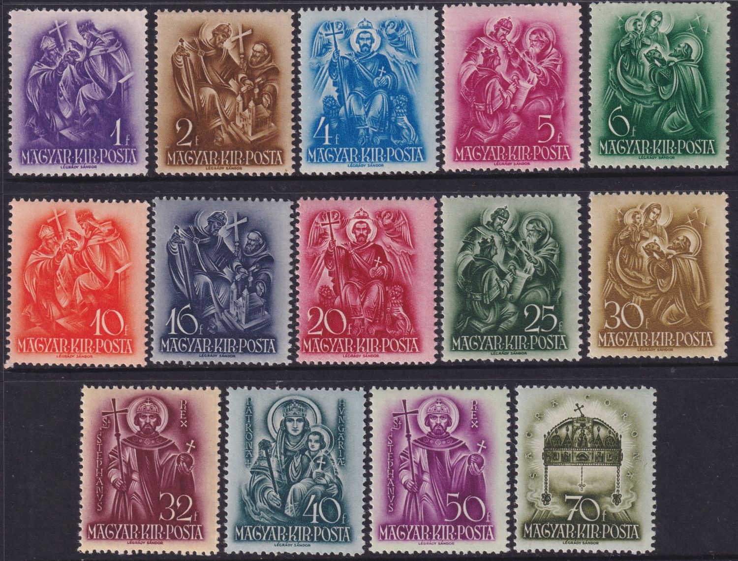 Hungary 1938 900th Death Anniversary of St Stephen Set