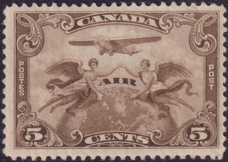 Canada 1928 5c Olive-Brown Airmail