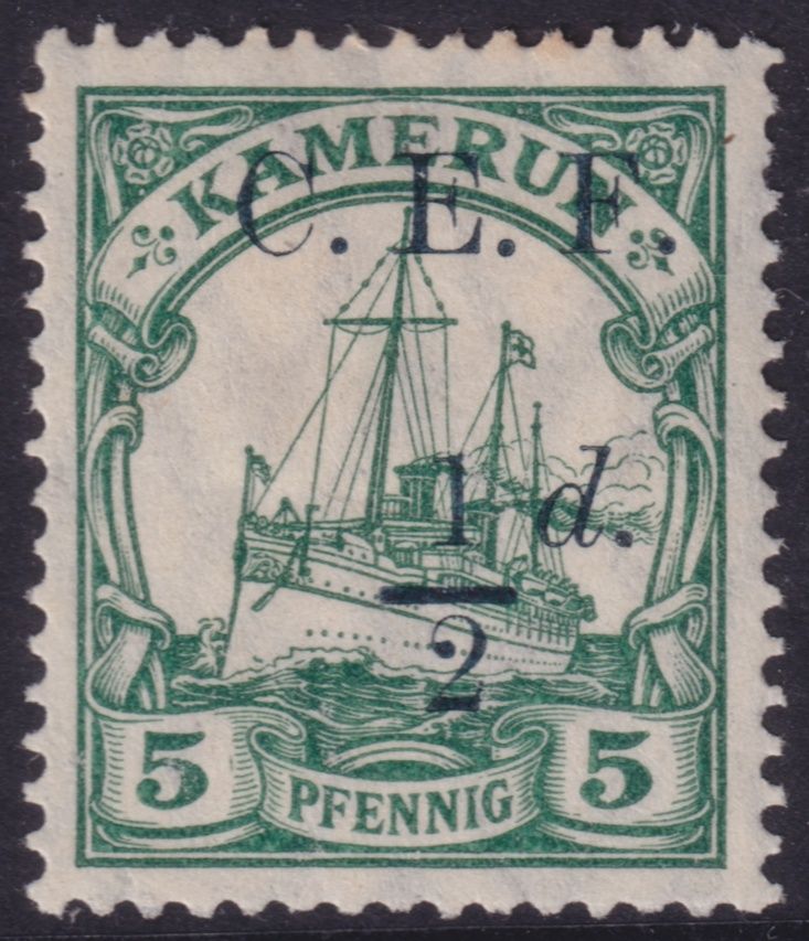 Cameroon 1915 ½d on 5pf CEF Overprint