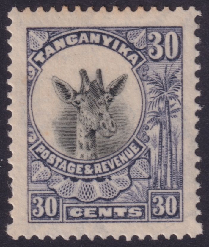 Tanganyika 1925 30c Purple