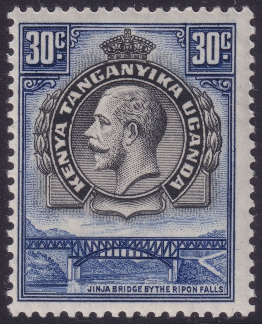 KUT 1935 30c Black and Blue