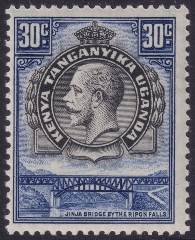 KUT 1935 30c Black and Blue