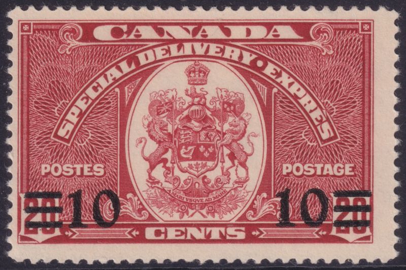 Canada 1939 10c on 20c Scarlet Special Delivery
