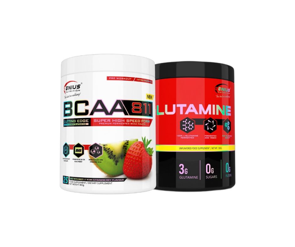 BCAA811 400g/25big serv - GLUTAMINE 300G/100SERV