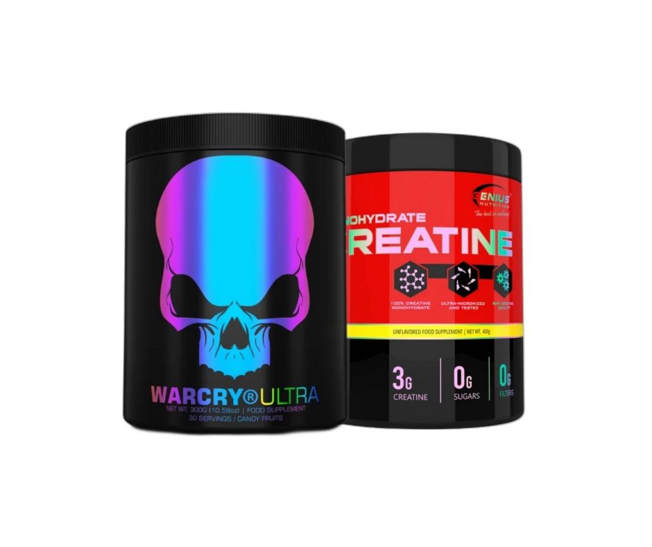 WARCRY® ULTRA 300g/30serv - CREATINE MONOHYDRATE 400g/133 serv.