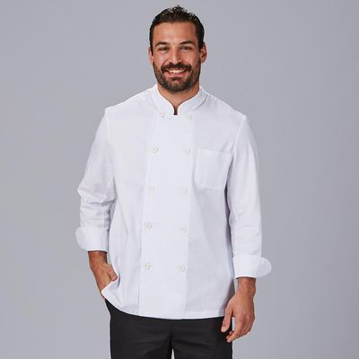 GIACCA CUCINA UNISEX M/L TWILL BIANCA M/L