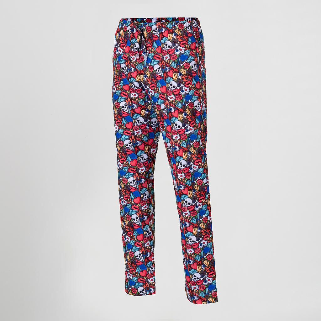 PANTALONE FANTASIA MICROFIBRA UNISEX ELASTICO+CORDINO