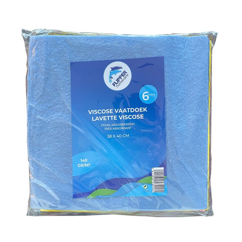 VAATDOEK VISCOSE 140GR/M² 38X40CM 6ST - A53290 | Siloo