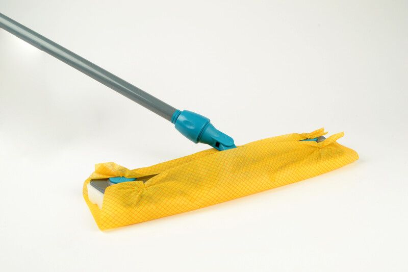 LINEA CLASSIC STOFMOPPER 40 CM SWEEPY + TELESCOPISCHE STEEL 130 CM + 10 DOEKJES - 62040114