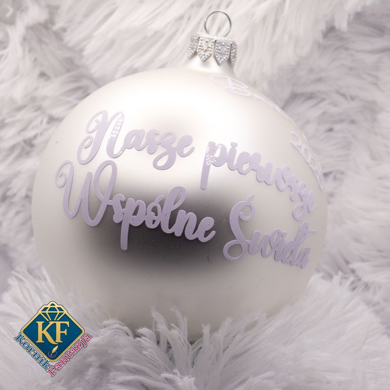 bombka szklana, srebrna bombka, srebrna matowa, bombka, święta, dekoracje, dekoracja, choinka