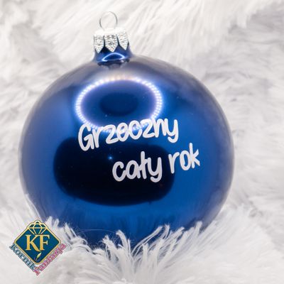 bombka szklana, granatowa bombka, granatowa matowa, bombka, święta, dekoracje, dekoracja, choinka