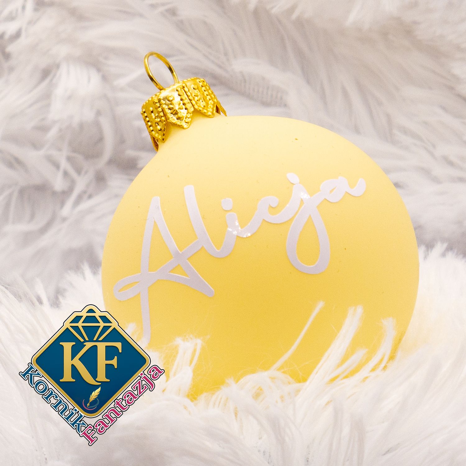 bombka szklana, waniliowa bombka, waniliowa matowa, bombka, święta, dekoracje, dekoracja, choinka