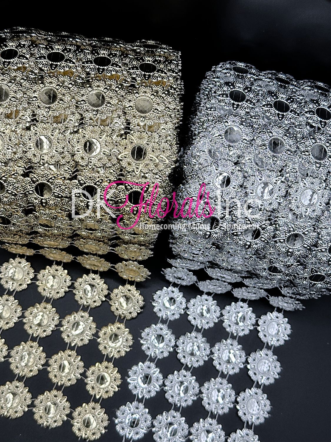 Large Floral Bling Type 5- 10 yards