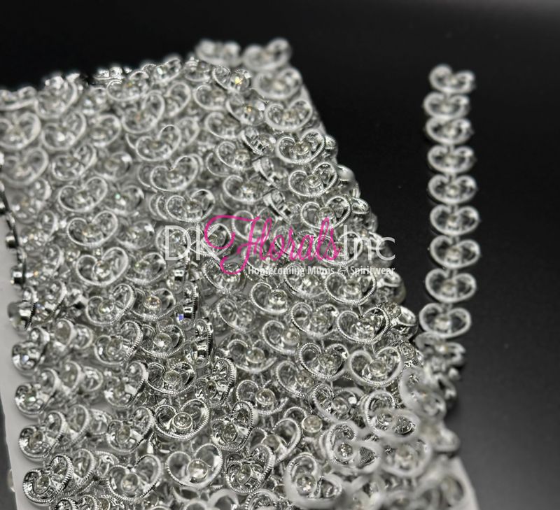 Stacked Heart Rhinestone Bling w/ Real stone