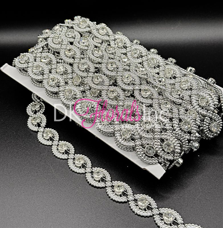 LARGE Infinity Rhinestone Bling w/ Real stone