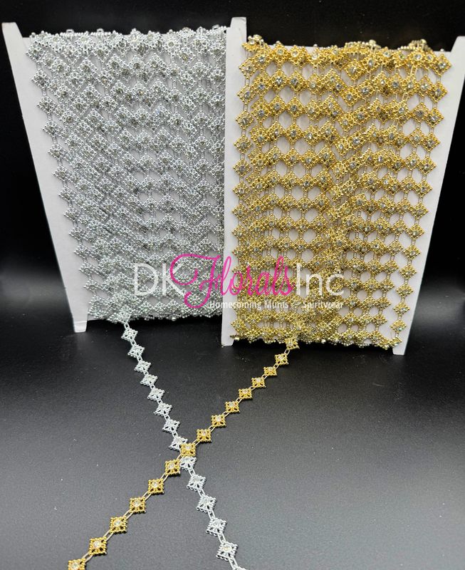 Small Diamond Trim w/ Real Clear Stone