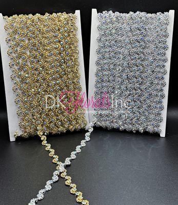 Small Wavy Rhinestone Bling w/ Real stone