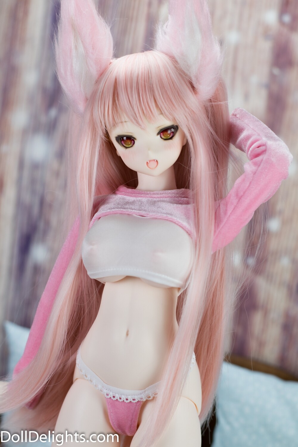 Pink Velvet Shrug & Thong Pink Velvet Shrug & Thong