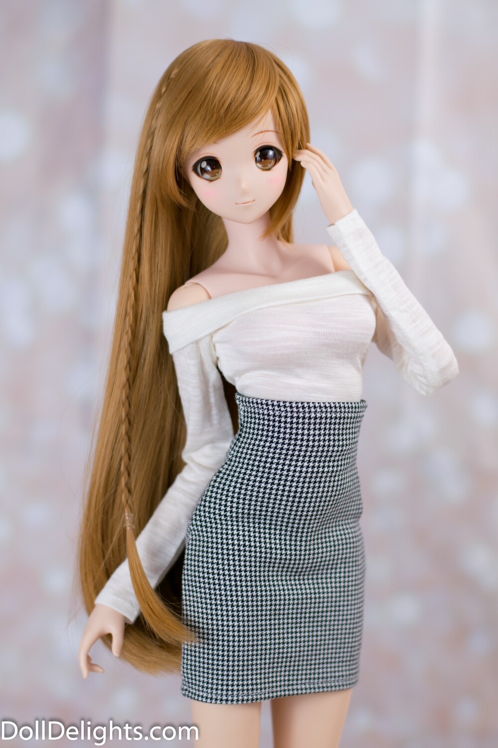 High Waist Pencil Skirt - Houndstooth High Waist Pencil Skirt - Houndstooth