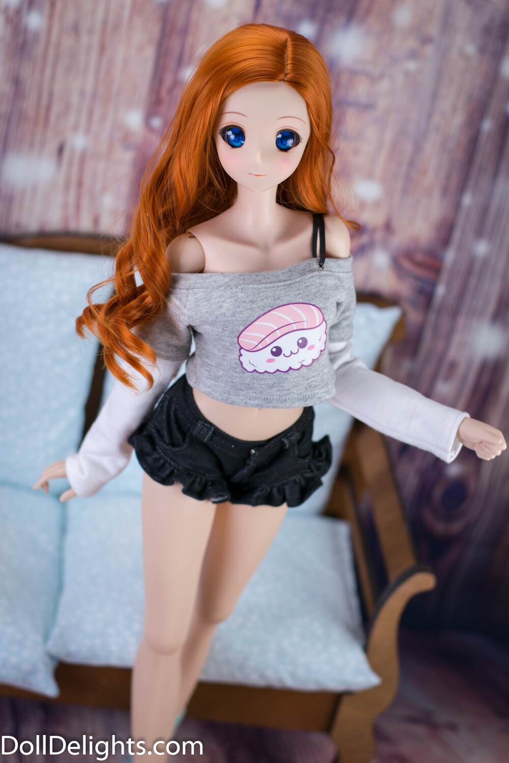 Ribbon Strap Top - Kawaii Sushi Ribbon Strap Top - Kawaii Sushi