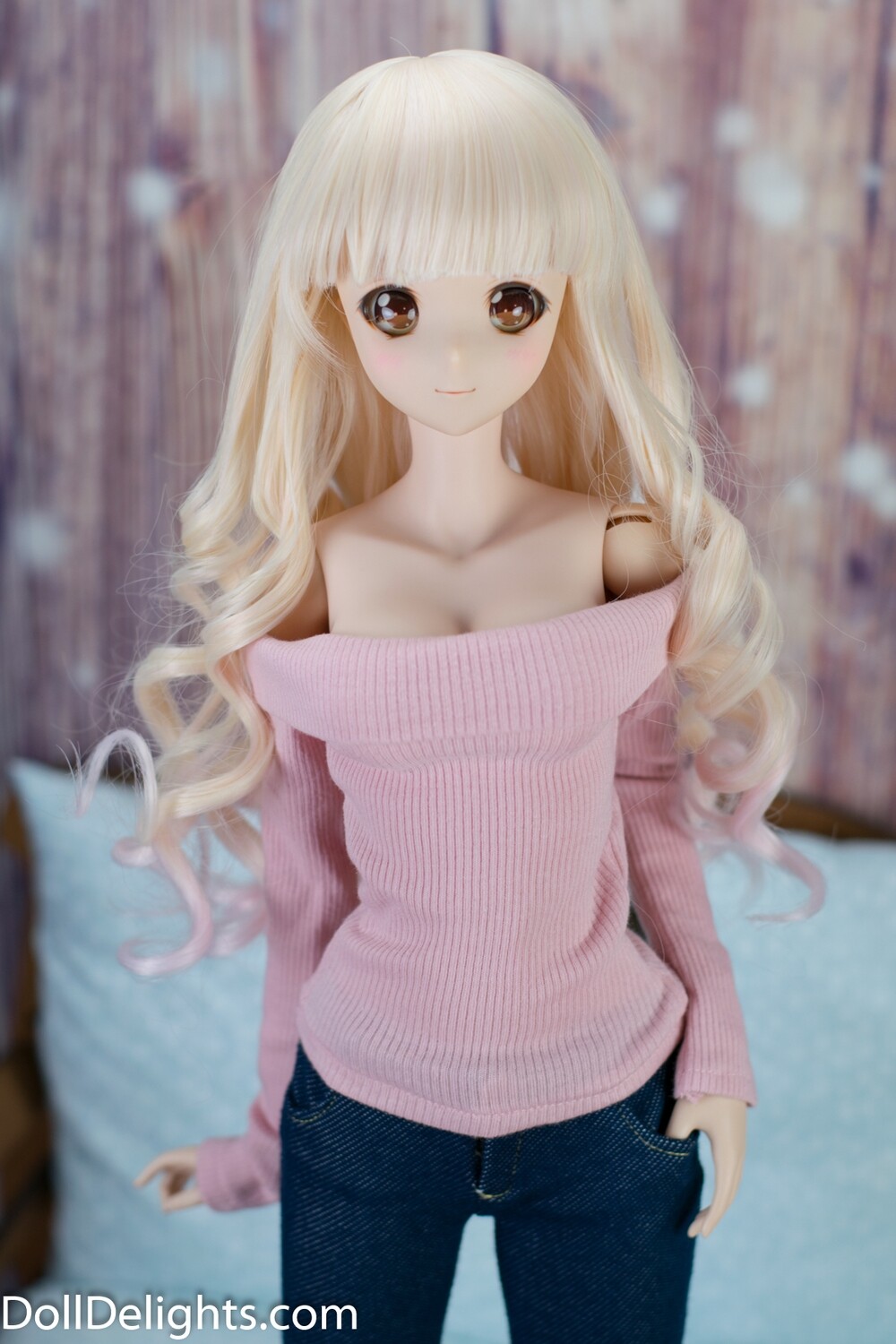 Cold Shoulder Sweater Top - Pink Cold Shoulder Sweater Top - Pink
