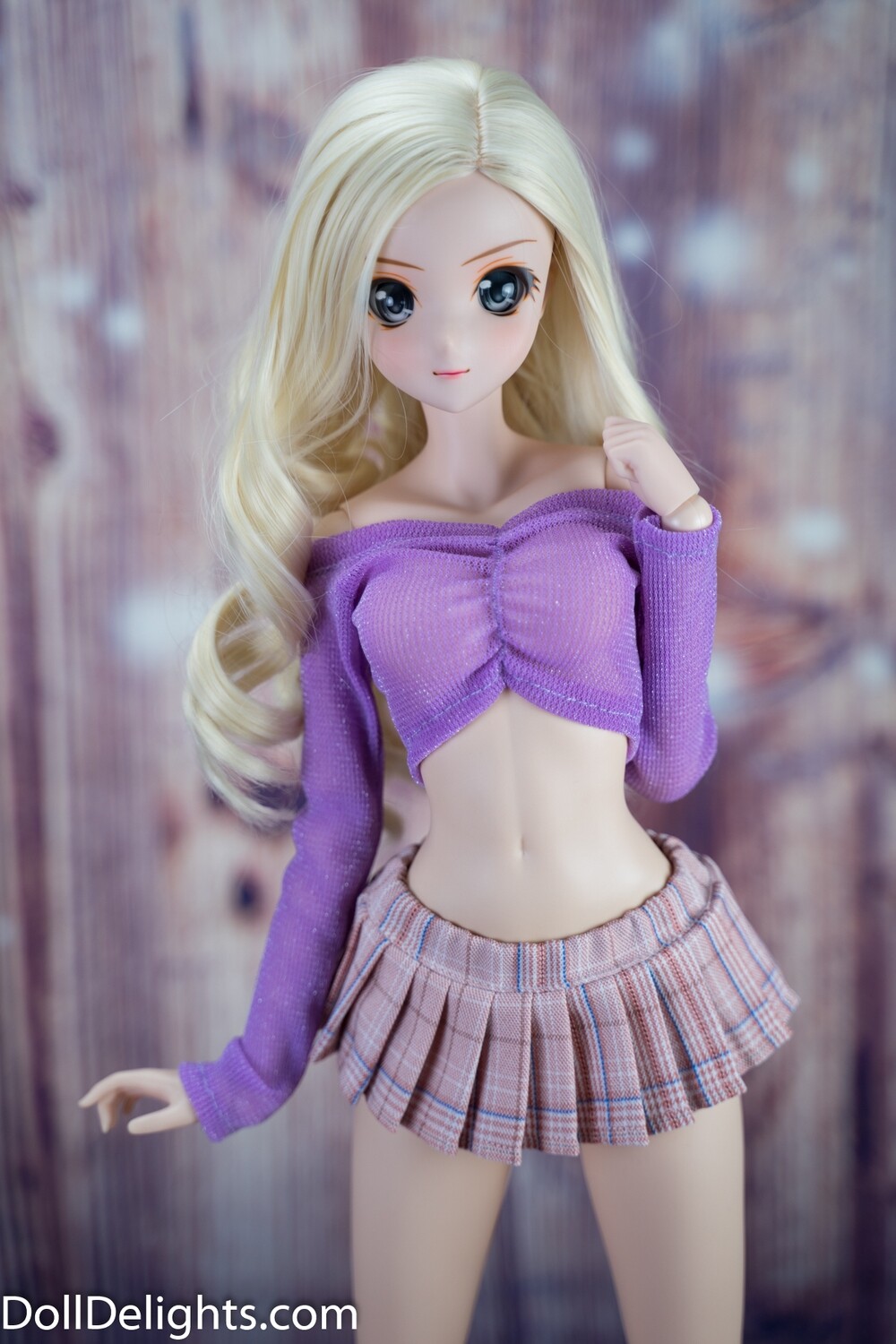 Gathered Crop Top - Purple Gathered Crop Top - Purple