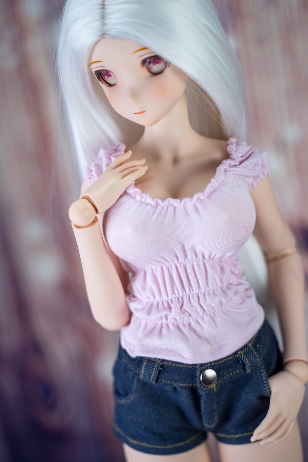 Shirred Pink Top Shirred Pink Top
