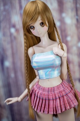 Super Fitted Tube Top - Holographic Silver