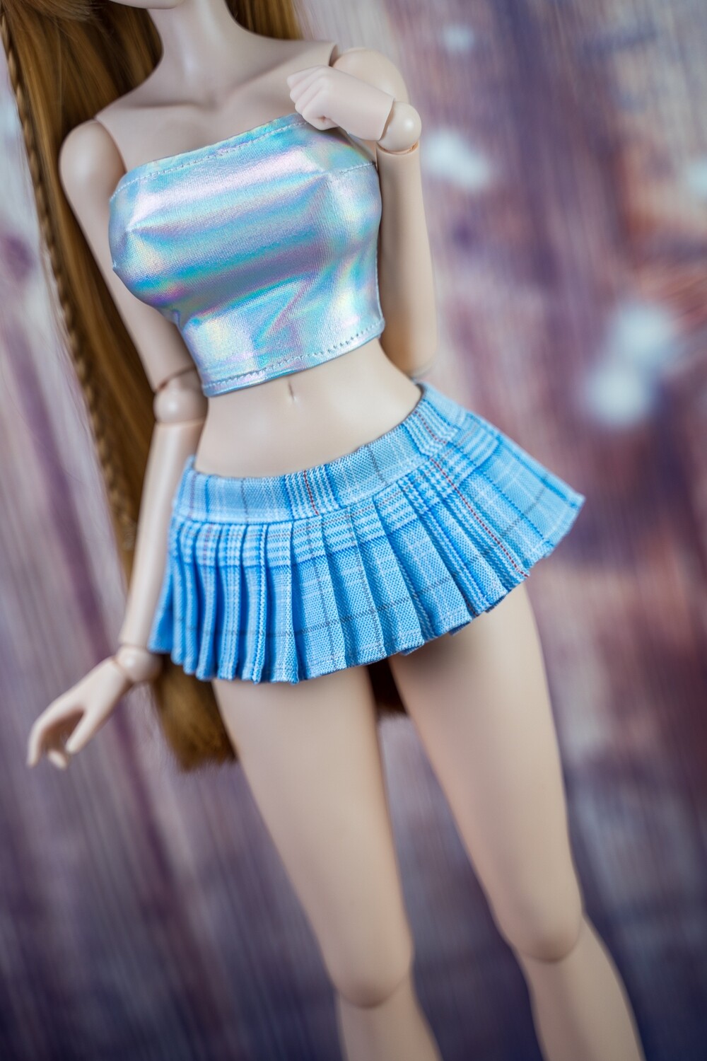 Blue Plaid Mini Skirt Blue Plaid Mini Skirt