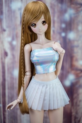 Super Fitted Tube Top - Holographic Silver Super Fitted Tube Top - Holographic Silver