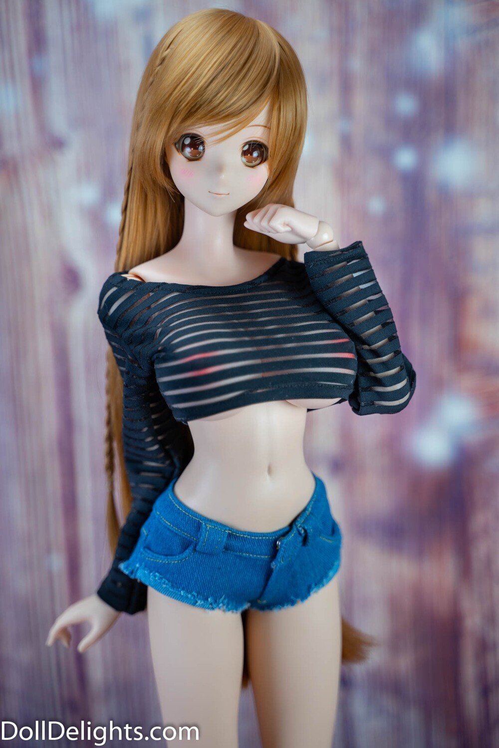Peek-a-boo Striped Crop Top Peek-a-boo Striped Crop Top