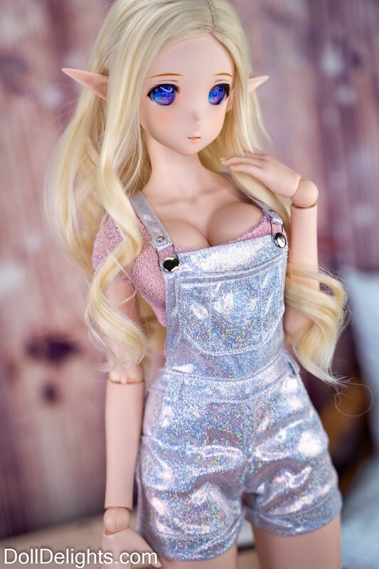 Holo-Sparkle Overall Shorts