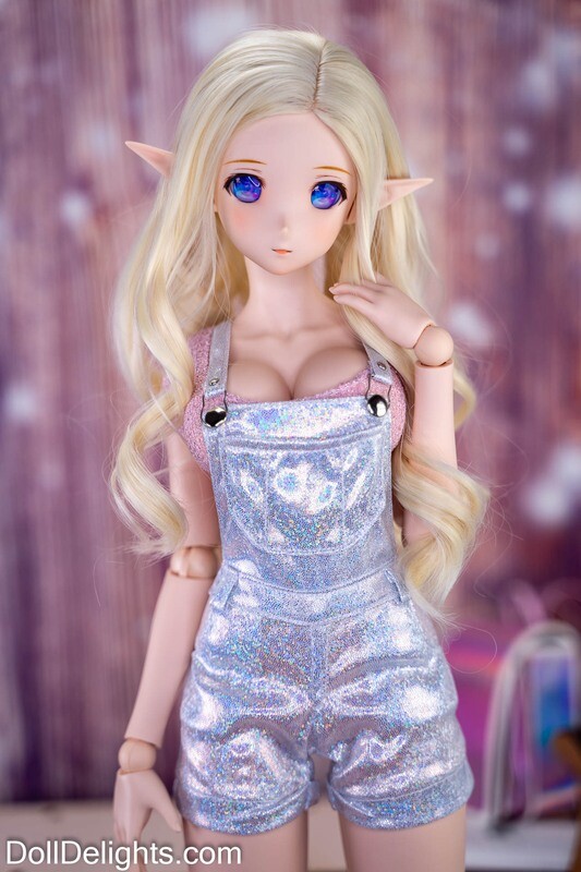 Holo-Sparkle Overall Shorts Holo-Sparkle Overall Shorts