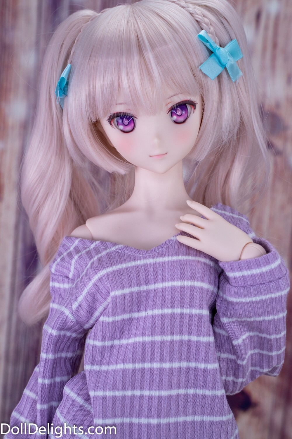 Loose Fit Sweater - Purple Striped Loose Fit Sweater - Purple Striped