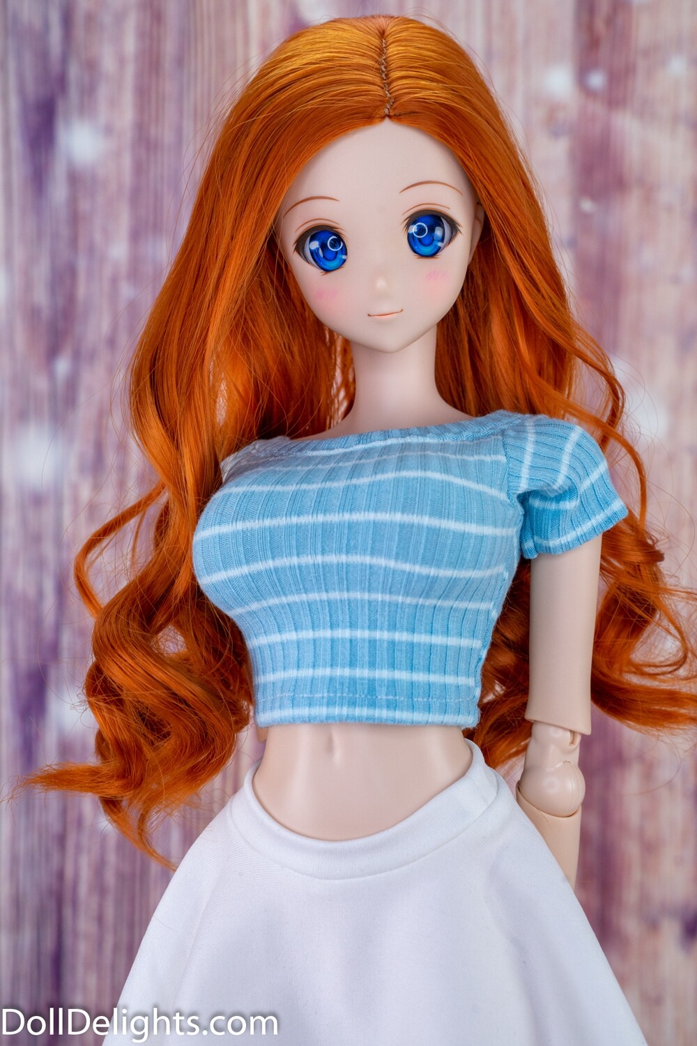 Blue Striped Crop Sweater Blue Striped Crop Sweater