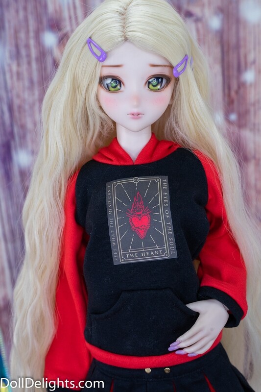 Tarot Card Black Hoodie - Heart Tarot Card Black Hoodie - Heart