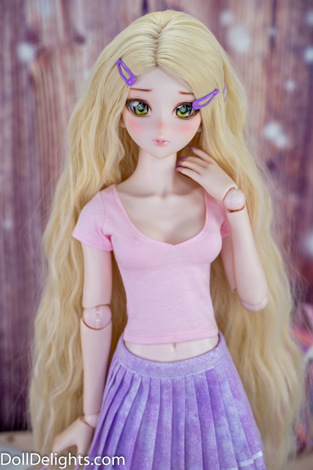 Cleavage Crop Top - Pink Cleavage Crop Top - Pink