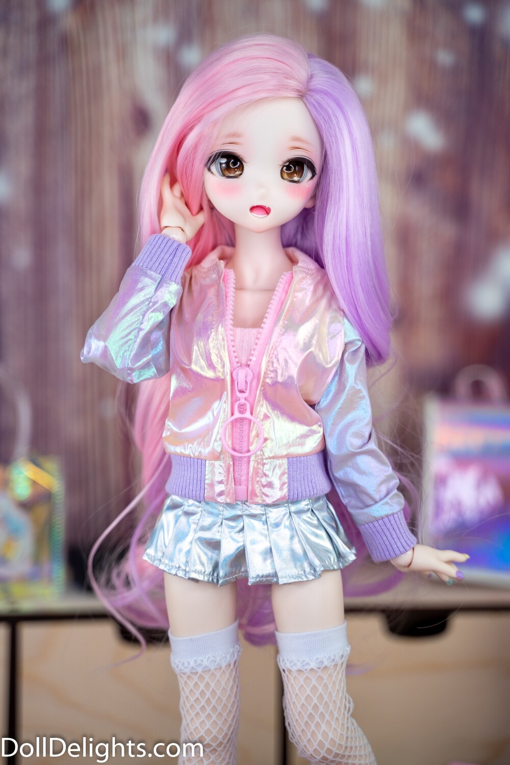 Iridescent Windbreaker - Pink/Purple