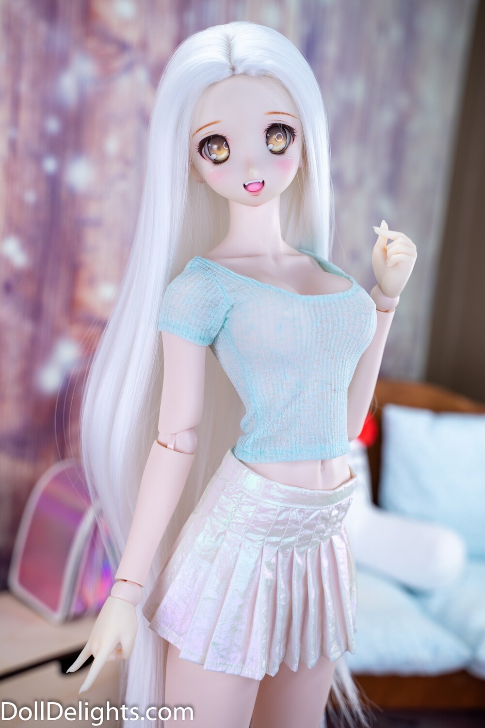 Pearlescent Holo Skirt (3 Colors) Pearlescent Holo Skirt (3 Colors), Size / Color: DD / DDS - White